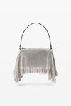 Alexander Wang white divina pochette crystal mesh