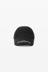 Alexander Wang washed black 做旧徽标装饰棒球帽