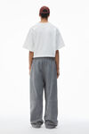 Alexander Wang sidewalk track pant in primal lambskin leather