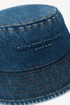 alexander wang 压纹牛仔水桶帽 deep blue