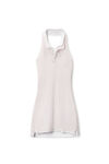 Alexander Wang barely pink/white layered polo halter minidress