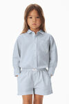 alexander wang kids classic boxer short in compact cotton xenon blue