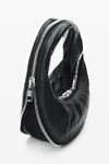 Alexander Wang black schwarze twyst mini-tasche aus memory-leder