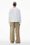 Alexander Wang vintage white 棉质平纹针织布男士长袖 t 恤