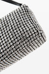 Alexander Wang white heiress flex bag in crystal mesh