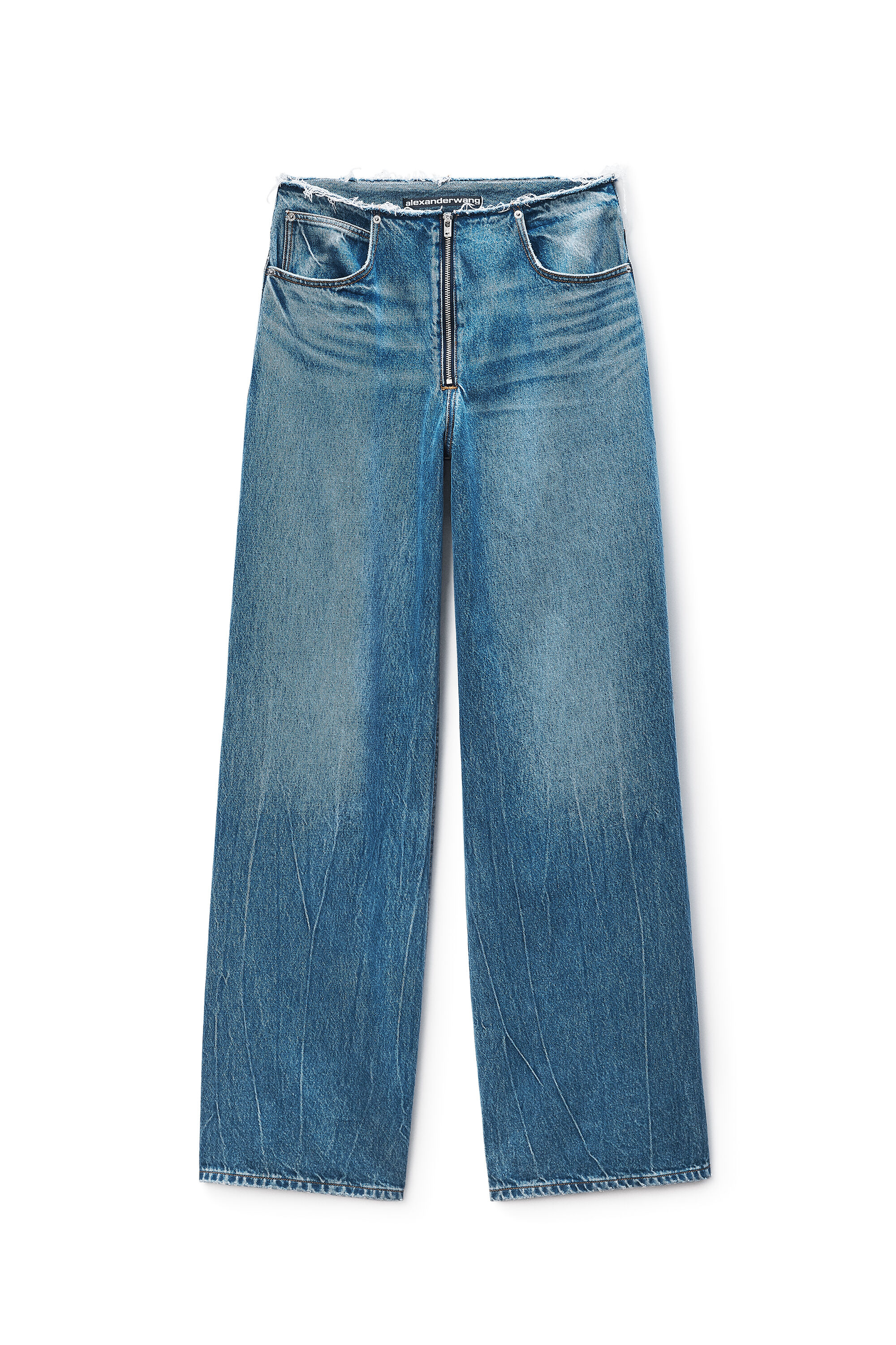 Surge Wide Leg Jean in VINTAGE MARBLED BLUE | alexanderwang®