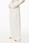 alexander wang wide leg jean in twill denim vintage white