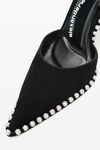 Alexander Wang black black suede tia slingback