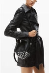 Alexander Wang black rex small bucket bag in lambskin leather