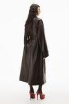 alexander wang bath robe in buttery leather black