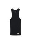 alexander wang tank in ribbed cotton black