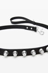 Alexander Wang black 凹槽铆钉宠物狗牵引带