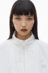 Alexander Wang white coaches track jacket in nylon
