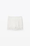alexander wang 毛圈布超短裙 white
