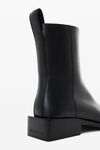 alexander wang throttle 皮革踝靴 black