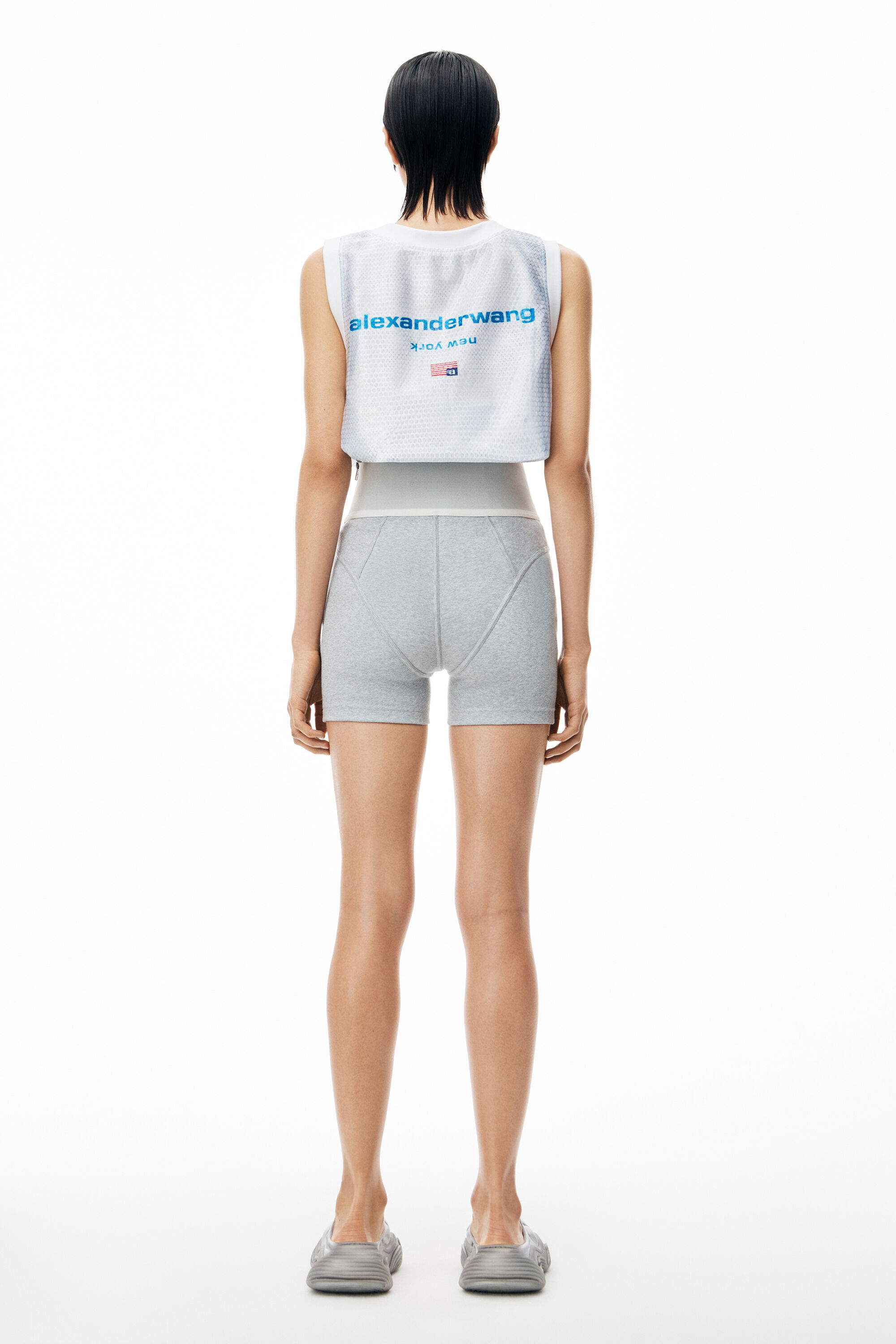 alexanderwang アレキサンダーワング ロゴ エラスティック バイク 
