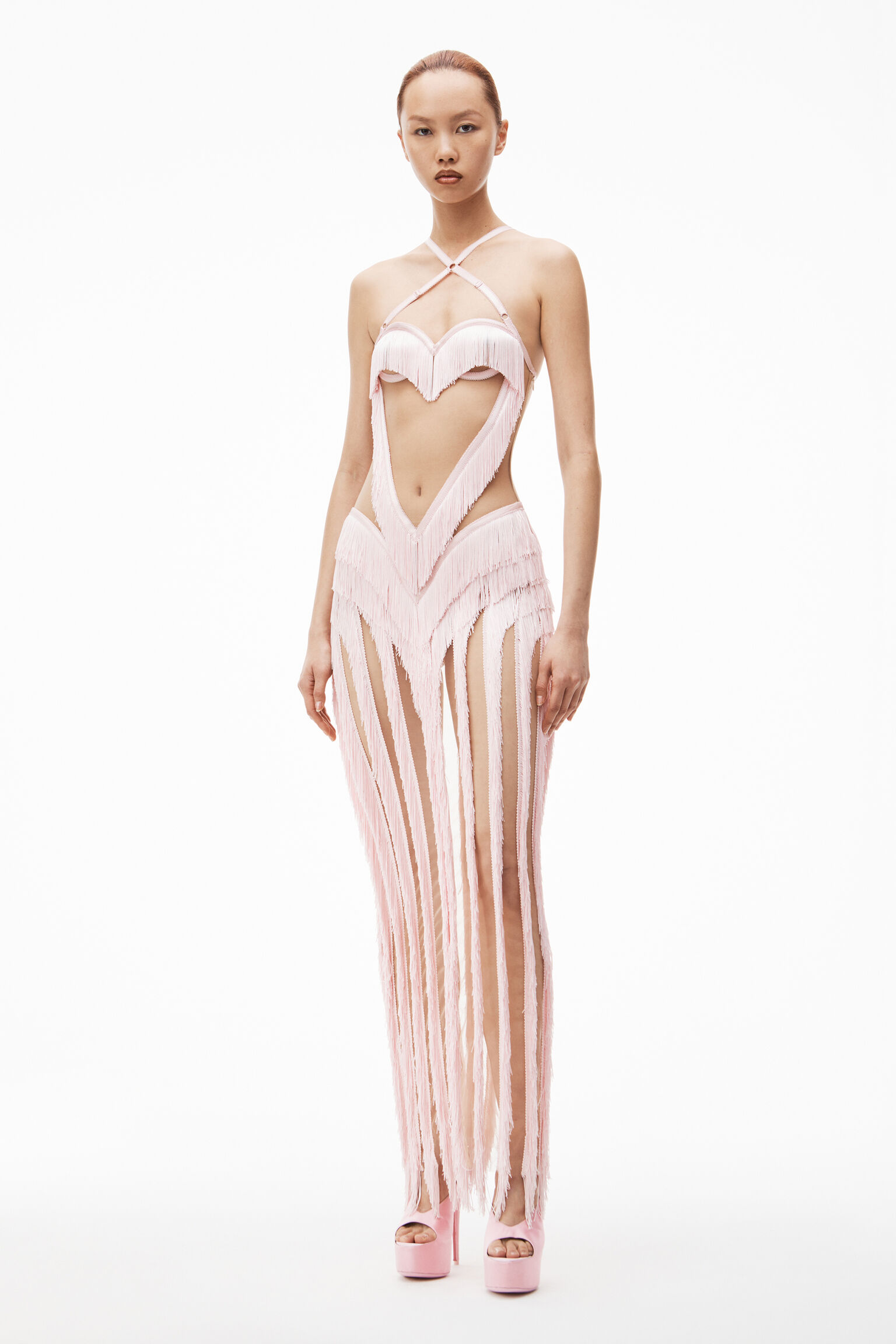 alexander wang layered dress Layered Shirt Dress in ASH WHITE