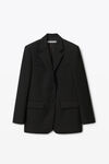 alexander wang 羊毛精裁西装外套 black