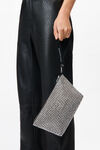 Alexander Wang white heiress wristlet pouch
