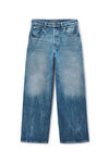 Alexander Wang vintage marbled blue surge wide leg jean