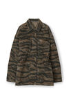 alexander wang 迷彩色束腰牛仔夹克 camo