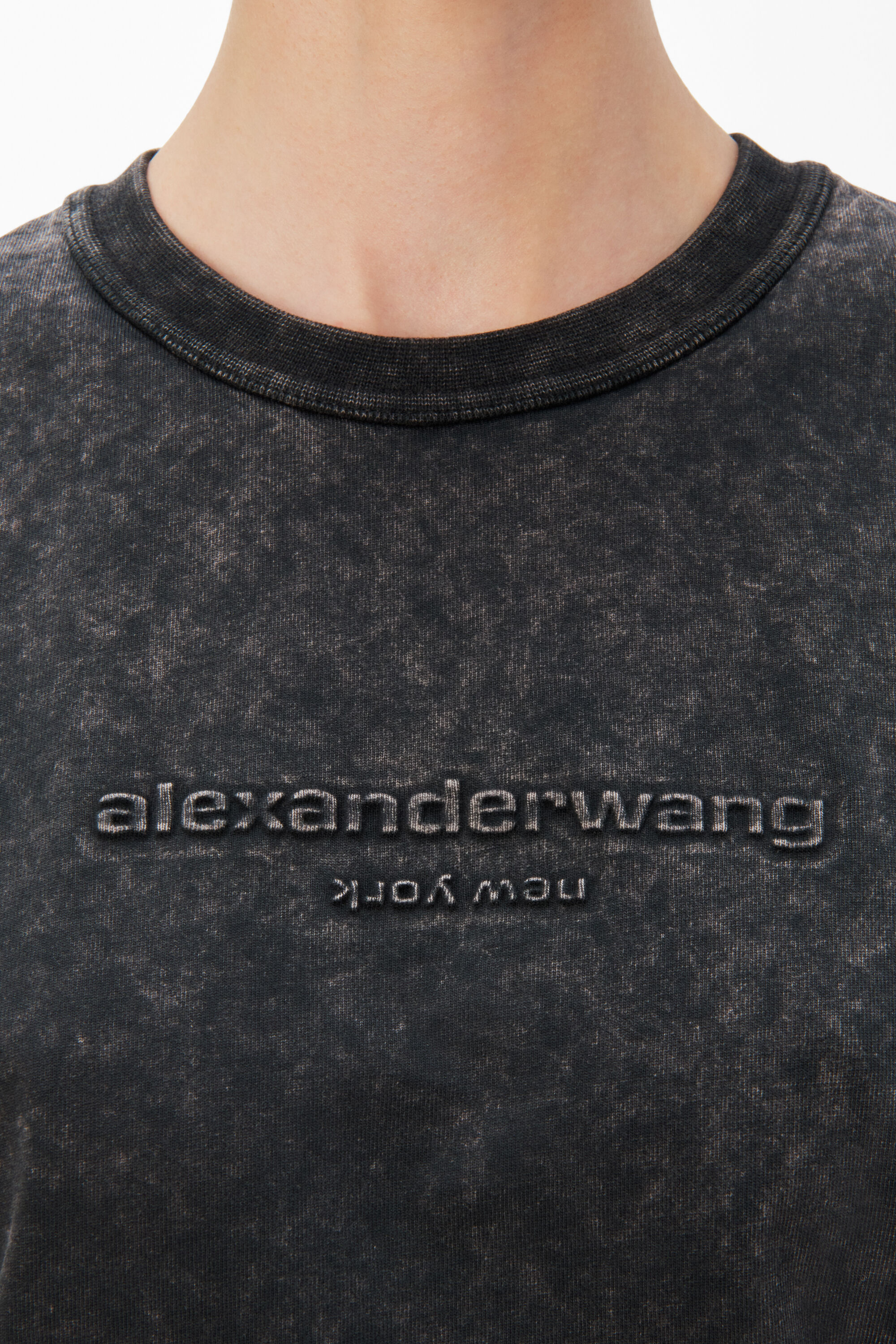 Alexander Wang アシッドウォッシュロゴTシャツ alexanderwang アレキサンダーワング アシッドウォッシュ ロゴ