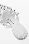 Alexander Wang optic white rexa 皮质网格拖鞋