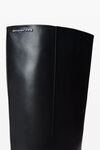 Alexander Wang black diablo 90mm tall boot in leather