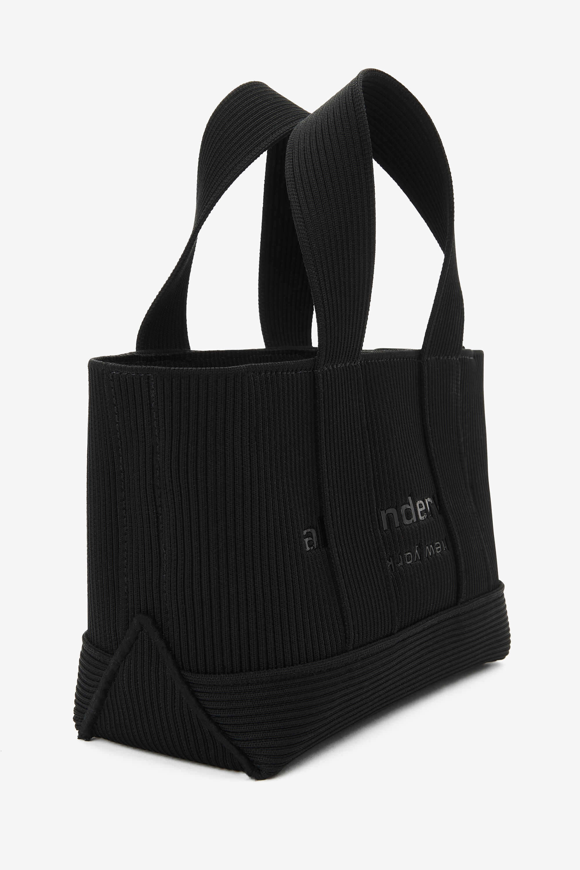 【送料&関税込】Alexander Wang knit Mini Shopping Bag ryan mini tote bag in rib knit