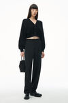 Alexander Wang black long sleeve cardigan with v neck