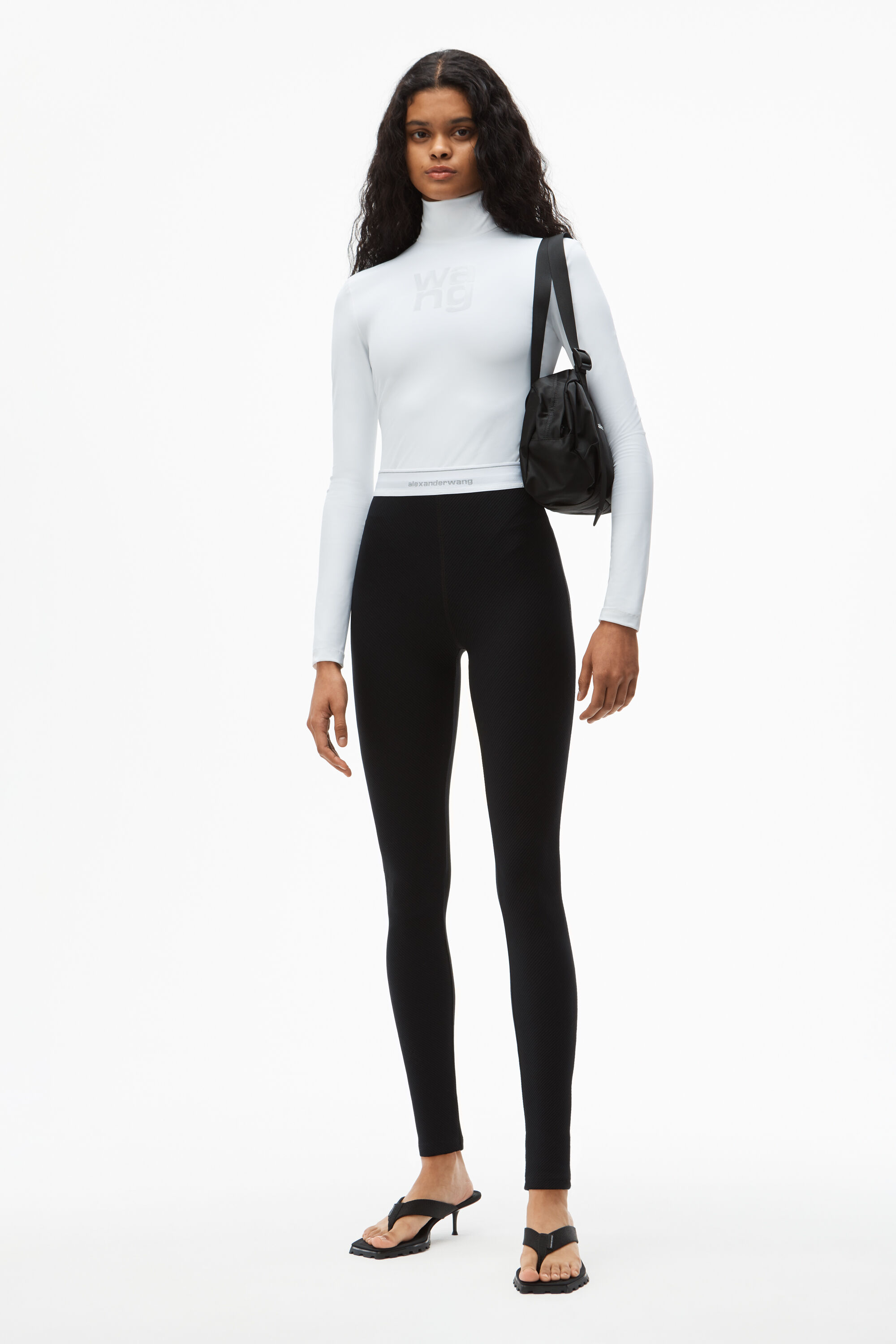 alexanderwang REFLECTIVE LOGO LEGGING 
