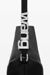 alexander wang grand sac souple en satin heiress avec breloques ornées de strass black