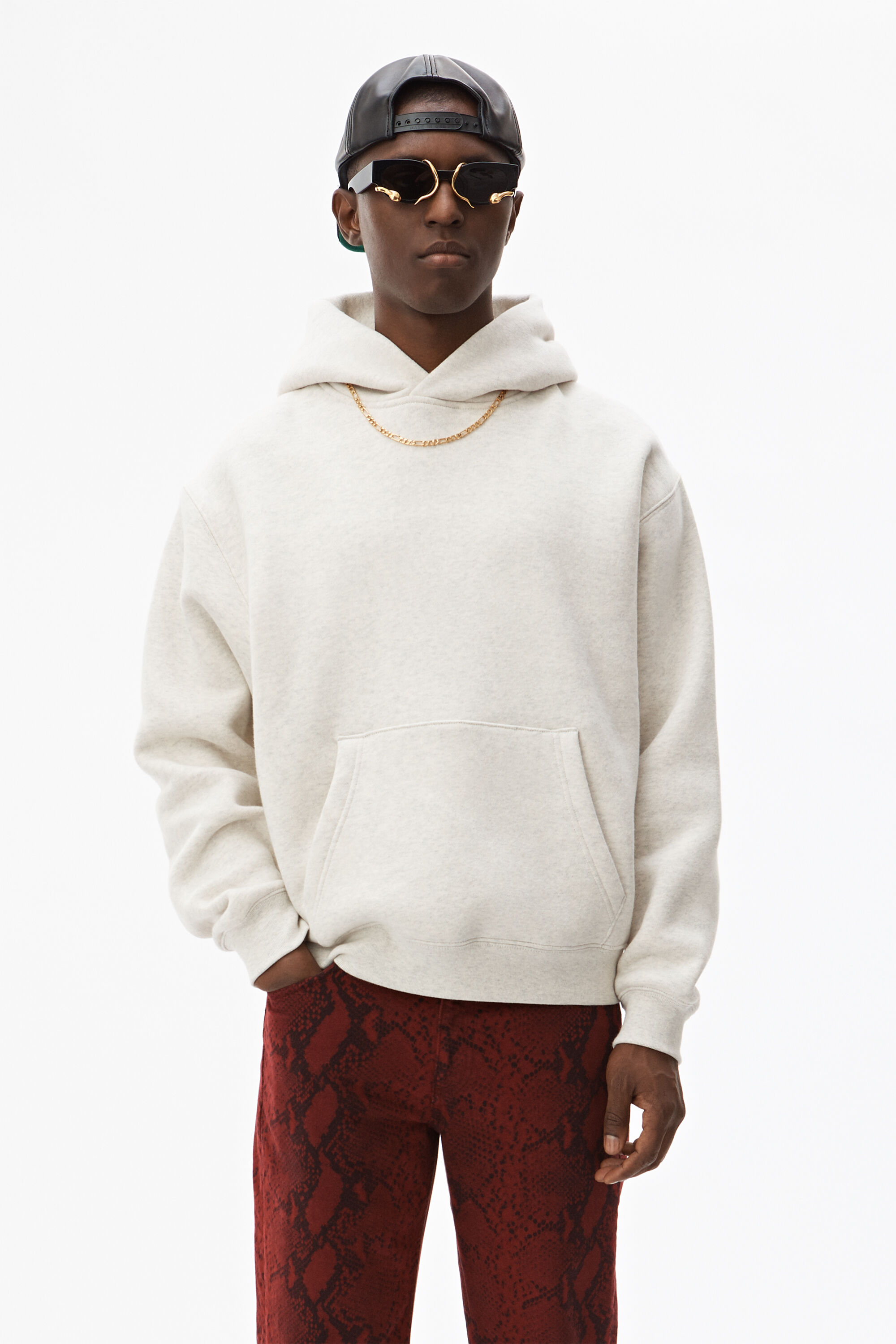 dense fleece hoodie