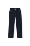 alexander wang og high-rise stovepipe jean in denim clean bright indigo