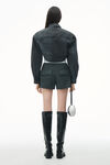 Alexander Wang off black ハイウエスト カーゴ レイヴショーツ