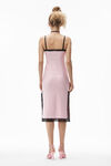 alexander wang lace slip dress in active stretch lycra sweet lilac