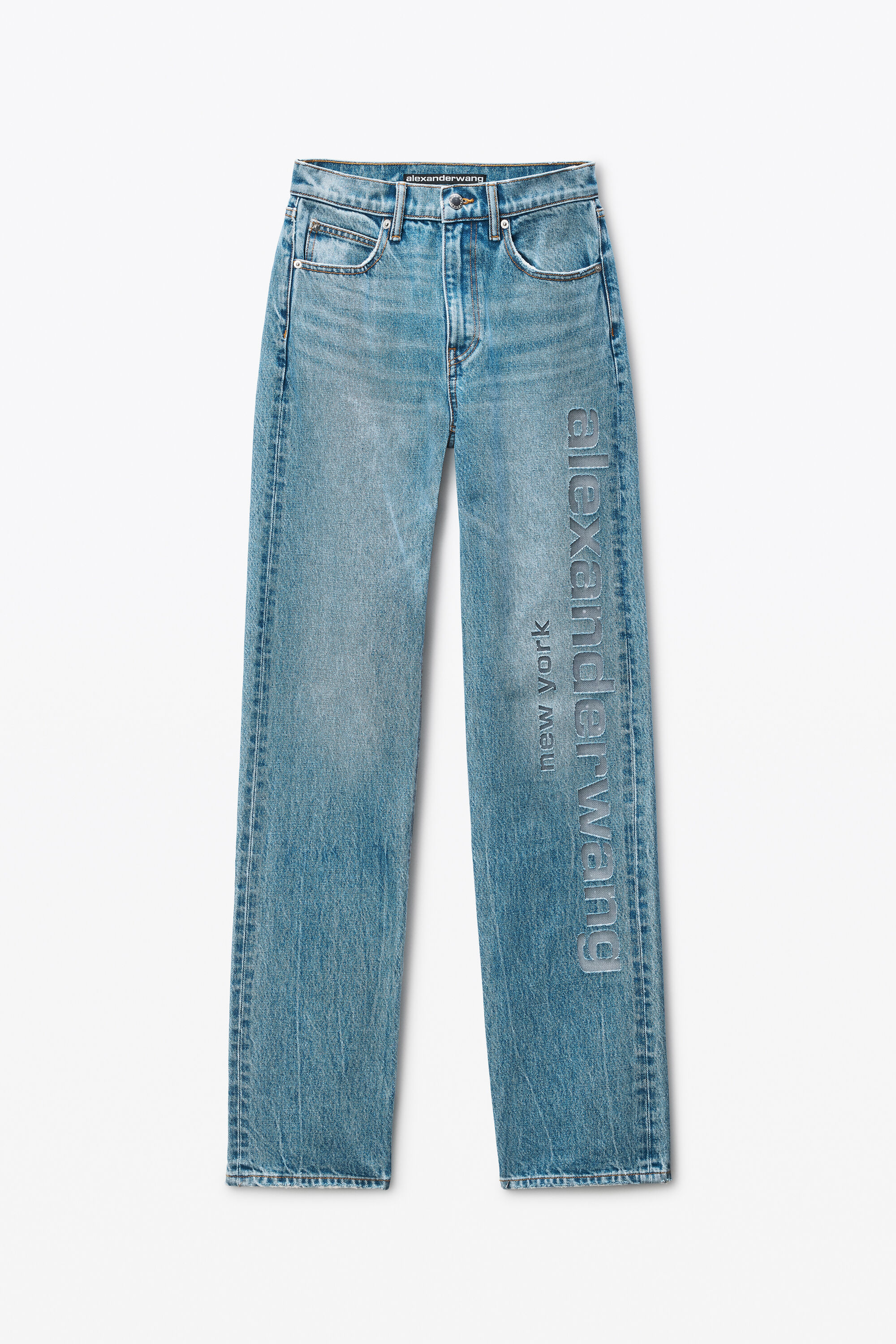 Oversized Low Rise Jeans in CLASSIC LIGHT INDIGO | alexanderwang®