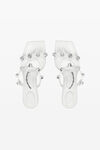 Alexander Wang optic white rexa 65mm sandal in leather