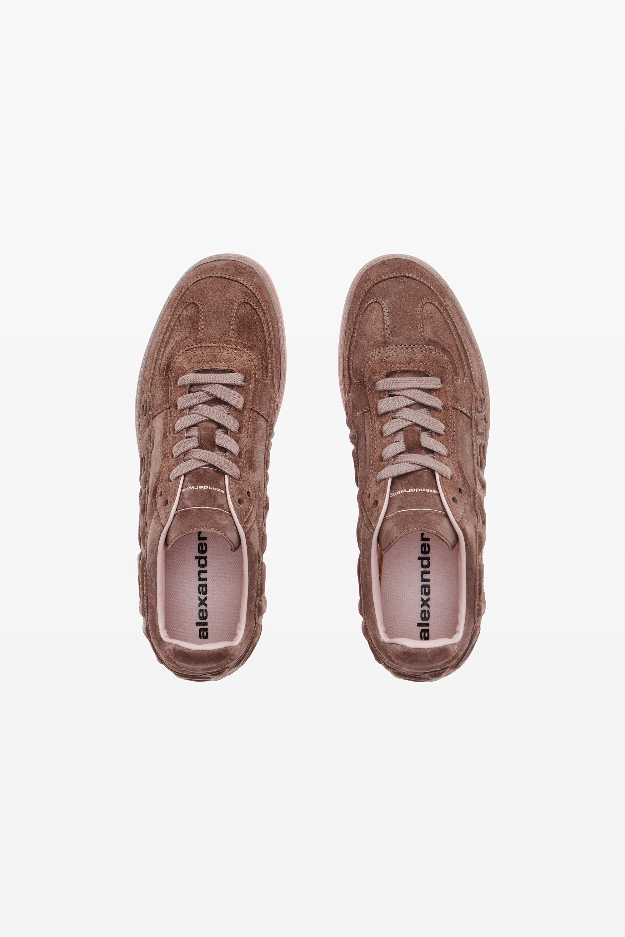 pink leather lex sneakers in VINTAGE PINK | alexanderwang®