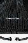 Alexander Wang grey aged ryan small bag in faded rib knit