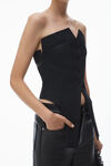 Alexander Wang black deconstructed vest