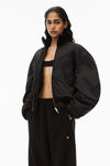 alexander wang 红苹果徽标泰迪摇粒绒运动裤 black