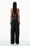 Alexander Wang black tropical wool mid-rise balloon pants