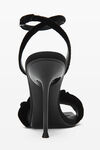 alexander wang julie scrunchie sandal in velvet black