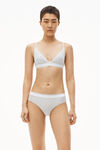 alexander wang 罗纹平纹布三角文胸 heather grey