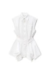 Alexander Wang white white pre-styled cotton shirtdress