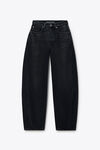 Alexander Wang grey aged blow up牛仔裤
