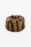 Alexander Wang chesnut faux fur neck warmer