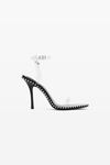 alexander wang nova 105 strappy sandal in pvc black