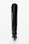 Alexander Wang black vivica 85 皮革及膝靴